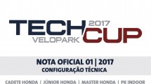 TECH CUP VELOPARK 2017 ANUNCIA CARACTERÍSTICAS TÉCNICAS DE QUATRO CATEGORIAS